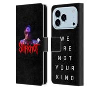 Head Case Designs Licenza Ufficiale Slipknot Non santificato We Are Not Your Kind Custodia Portafoglio in Pelle Compatibile con Apple iPhone 17 PRO