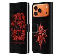 Head Case Designs Licenza Ufficiale Slipknot Patch Rosso We Are Not Your Kind Custodia Portafoglio in Pelle Compatibile con Apple iPhone 17 PRO Max