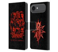 Head Case Designs Licenza Ufficiale Slipknot Patch Rosso We Are Not Your Kind Custodia Portafoglio in Pelle Compatibile con Apple iPhone 17 Air
