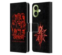 Head Case Designs Licenza Ufficiale Slipknot Patch Rosso We Are Not Your Kind Custodia Portafoglio in Pelle Compatibile con Apple iPhone 17