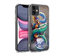 Head Case Designs Licenza Ufficiale Stanley Morrison Bevanda di sake asiatico Draghi Custodia in Gel [Protezione di Grado Militare] Compatibile Con Apple iPhone 11 E Compatibile Con MagSafe
