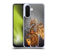 Head Case Designs Licenza Ufficiale Stanley Morrison Bevanda Steampunk d'oro Draghi Custodia in Gel [Protezione di Grado Militare] Compatibile con Samsung Galaxy A26 5G