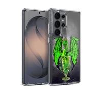 Head Case Designs Licenza Ufficiale Stanley Morrison Bevanda verde all'assenzio Draghi Custodia in Gel [Grado Militare] Compatibile Con Samsung Galaxy S26 Ultra E Compatibile Con MagSafe