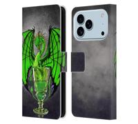 Head Case Designs Licenza Ufficiale Stanley Morrison Bevanda verde all'assenzio Draghi Custodia Portafoglio in Pelle Compatibile con Apple iPhone 17 Pro