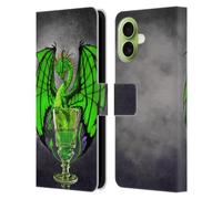 Head Case Designs Licenza Ufficiale Stanley Morrison Bevanda verde all'assenzio Draghi Custodia Portafoglio in Pelle Compatibile con Apple iPhone 17