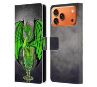 Head Case Designs Licenza Ufficiale Stanley Morrison Bevanda verde all'assenzio Draghi Custodia Portafoglio in Pelle Compatibile con Apple iPhone 17 Pro Max