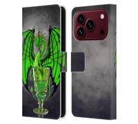 Head Case Designs Licenza Ufficiale Stanley Morrison Bevanda verde all'assenzio Draghi Custodia Portafoglio in Pelle Compatibile con Apple iPhone 18 Pro