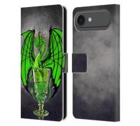 Head Case Designs Licenza Ufficiale Stanley Morrison Bevanda verde all'assenzio Draghi Custodia Portafoglio in Pelle Compatibile con Apple iPhone 17 Air