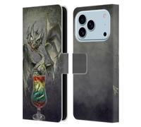 Head Case Designs Licenza Ufficiale Stanley Morrison Bevanda Zombie Verde Draghi Custodia Portafoglio in Pelle Compatibile con Apple iPhone 17 Pro