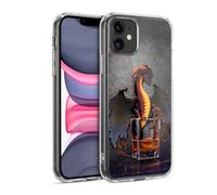 Head Case Designs Licenza Ufficiale Stanley Morrison Drago in Un Bicchiere Di Rum Arte Custodia in Gel [Protezione di Grado Militare] Compatibile Con Apple iPhone 11 E Compatibile Con MagSafe