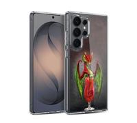 Head Case Designs Licenza Ufficiale Stanley Morrison Fragola Daquiri Draghi Custodia in Gel [Protezione di Grado Militare] Compatibile Con Samsung Galaxy S26 Ultra E Compatibile Con MagSafe