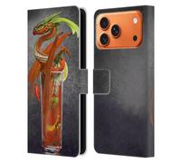 Head Case Designs Licenza Ufficiale Stanley Morrison Pomodoro Rosso Bloody Mary Draghi Custodia Portafoglio in Pelle Compatibile con Apple iPhone 17 PRO Max