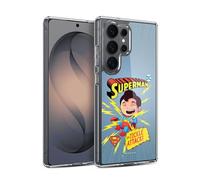 Head Case Designs Licenza Ufficiale Super Friends DC Comics Superman 2 Bambini Copertine Cartoni Animati Custodia in Gel [Protezione di Grado Militare] Compatibile con Samsung Galaxy S26 Ultra