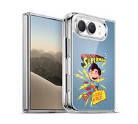 Head Case Designs Licenza Ufficiale Super Friends DC Comics Superman 2 Bambini Copertine Cartoni Animati Custodia in Gel [Grado Militare] Compatibile Con Apple iPhone Duo E Compatibile Con MagSafe