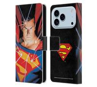 Head Case Designs Licenza Ufficiale Superman DC Comics Alex Ross Mythology Copertine Libri Comici Famosi Custodia Portafoglio in Pelle Compatibile con Apple iPhone 17 Pro