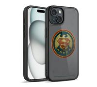 Head Case Designs Licenza Ufficiale Superman DC Comics Badge Aspetto Sdrucito Logo Cover in Gel Rinforzata [Protezione di Grado Militare] Compatibile con Apple iPhone 15