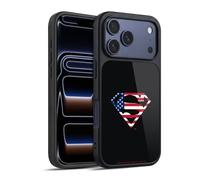 Head Case Designs Licenza Ufficiale Superman DC Comics Bandiera U.S. 2 Logo Cover in Gel Rinforzata [Protezione di Grado Militare] Compatibile con Apple iPhone 17 PRO