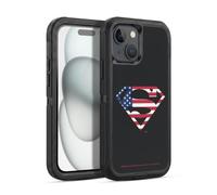 Head Case Designs Licenza Ufficiale Superman DC Comics Bandiera U.S. 2 Logo Custodia Antiurto Ultra Blindata compatibile con Apple iPhone 15