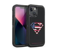 Head Case Designs Licenza Ufficiale Superman DC Comics Bandiera U.S. 2 Logo Custodia Antiurto Ultra Blindata compatibile con Apple iPhone 13