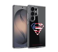 Head Case Designs Licenza Ufficiale Superman DC Comics Bandiera U.S. 2 Logo Custodia in Gel [Protezione di Grado Militare] Compatibile con Samsung Galaxy S26 Ultra