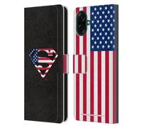 Head Case Designs Licenza Ufficiale Superman DC Comics Bandiera U.S. 2 Logo Custodia Portafoglio in Pelle Compatibile con Samsung Galaxy A07