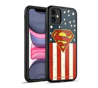 Head Case Designs Licenza Ufficiale Superman DC Comics Bandiera U.S. Logo Cover in Gel Rinforzata [Protezione di Grado Militare] Compatibile con Apple iPhone 11