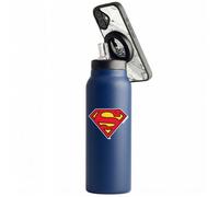Head Case Designs Licenza Ufficiale Superman DC Comics Classic Logo Arte Fumetti Blu Borraccia termica in acciaio inossidabile con supporto magnetico per telefono compatibile con gli accessori MagSafe
