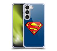 Head Case Designs Licenza Ufficiale Superman DC Comics Classico Logo Custodia in Gel [Protezione di Grado Militare] Compatibile con Samsung Galaxy S23 5G E Compatibile con MagSafe