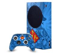 Head Case Designs Licenza Ufficiale Superman DC Comics Collage Loghi E Fumetti Pacchetto Console Da Gioco Wrap E Pelle Per Controller Compatibile con Xbox Series S Console & Controller Bundle
