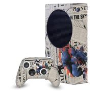 Head Case Designs Licenza Ufficiale Superman DC Comics Giornale Loghi E Fumetti Pacchetto Console Da Gioco Wrap E Pelle Per Controller Compatibile con Xbox Series S Console & Controller Bundle