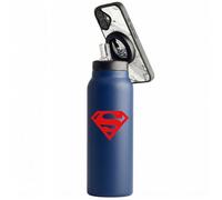 Head Case Designs Licenza Ufficiale Superman DC Comics Logo Rosso Arte Fumetti Blu Borraccia termica in acciaio inossidabile con supporto magnetico per telefono compatibile con gli accessori MagSafe