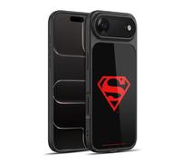 Head Case Designs Licenza Ufficiale Superman DC Comics Nero E Rosso Logo Cover in Gel Rinforzata [Protezione di Grado Militare] Compatibile con Apple iPhone 17 Air