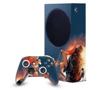 Head Case Designs Licenza Ufficiale Superman DC Comics Supergirl Loghi E Fumetti Pacchetto Console Da Gioco Wrap E Pelle Per Controller Compatibile con Xbox Series S Console & Controller Bundle