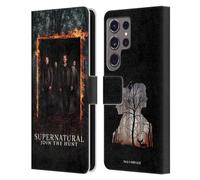 Head Case Designs Licenza Ufficiale Supernatural Sam, Dean, Castiel & Crowley Arte Chiave Custodia Portafoglio in Pelle Compatibile con Samsung Galaxy S24 Ultra 5G