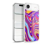 Head Case Designs Licenza Ufficiale Suzan Lind Porpora Giallo Rosso Marmoreo Custodia in Gel [Protezione di Grado Militare] Compatibile Con Apple iPhone 17 Air E Compatibile Con MagSafe