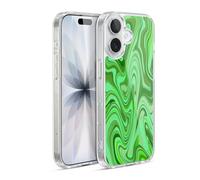 Head Case Designs Licenza Ufficiale Suzan Lind Verde Chiaro Marmoreo Custodia in Gel [Protezione di Grado Militare] Compatibile Con Apple iPhone 17 E Compatibile Con MagSafe