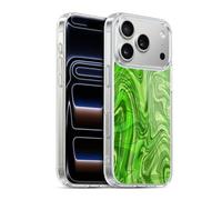 Head Case Designs Licenza Ufficiale Suzan Lind Verde Marmoreo Custodia in Gel [Protezione di Grado Militare] Compatibile Con Apple iPhone 17 Pro E Compatibile Con MagSafe