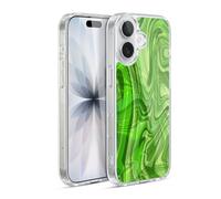 Head Case Designs Licenza Ufficiale Suzan Lind Verde Marmoreo Custodia in Gel [Protezione di Grado Militare] Compatibile Con Apple iPhone 17 E Compatibile Con MagSafe