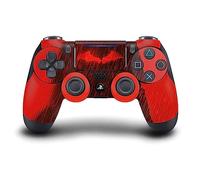 Head Case Designs Licenza Ufficiale The Batman Pioggia Rossa Neo-Noir E Poster Vinile Sticker Gaming Pelle Adesivo Compatibile con Sony Playstation 4 PS4 DualShock 4 Controller