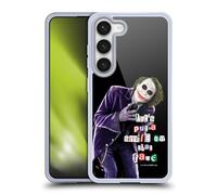 Head Case Designs Licenza Ufficiale The Dark Knight Joker Metti Un Sorriso Grafica Custodia in Gel [Protezione di Grado Militare] Compatibile con Samsung Galaxy S23 5G E Compatibile con MagSafe