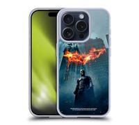Head Case Designs Licenza Ufficiale The Dark Knight Poster Batman Arte Chiave Custodia Cover in Morbido Gel Compatibile con Apple iPhone 15 PRO
