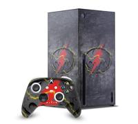 Head Case Designs Licenza Ufficiale The Flash 2023 Batman Flash Logo Grafica Arte Pacchetto Console Da Gioco Wrap E Pelle Per Controller Compatibile con Xbox Series X