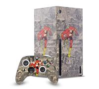 Head Case Designs Licenza Ufficiale The Flash DC Comics Collage Di Personaggi Arte Dei Fumetti Pacchetto Console Da Gioco Wrap E Pelle Per Controller Compatibile con Xbox Series X