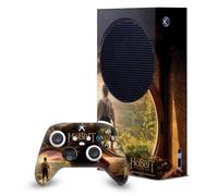 Head Case Designs Licenza Ufficiale The Hobbit An Unexpected Journey Hobbit In Door Arte Chiave Console Da Gioco Wrap E Pelle Per Controller Compatibile con Xbox Series S Console & Controller Bundle