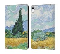 Head Case Designs Licenza Ufficiale The National Gallery A Wheatfield with Cypresses Arte Custodia Portafoglio in Pelle Compatibile con Apple iPad 10.9 2022/2025