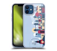 Head Case Designs Licenza Ufficiale The National Gallery London Skyline Arte Custodia Cover in Morbido Gel Compatibile con Apple iPhone 12 / iPhone 12 PRO