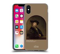 Head Case Designs Licenza Ufficiale The National Gallery Rembrandt Self Portrait Age 34 Gente Custodia in Gel [Grado Militare] Compatibile con Apple iPhone X/iPhone XS E Compatibile con MagSafe
