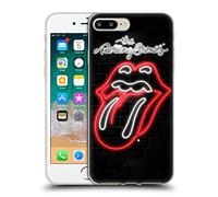 Head Case Designs Licenza Ufficiale The Rolling Stones Neon Lingua Collezione Custodia in Gel [Protezione di Grado Militare] Compatibile con Apple iPhone 7 Plus/iPhone 8 Plus