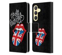 Head Case Designs Licenza Ufficiale The Rolling Stones Only Rock And Roll Distressed Albums Custodia Portafoglio in Pelle Compatibile con Samsung Galaxy S24 5G