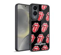 Head Case Designs Licenza Ufficiale The Rolling Stones Pattern Classico Lingua Lingua Collezione Cover in Gel Rinforzata [Protezione di Grado Militare] Compatibile con Samsung Galaxy S25 Edge